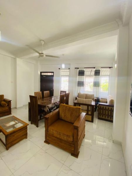 Living Room - 3-Bedroom Fully Furnished Apartment for Long-Term Rental in Kalubowila.  Property Code: ( CSA301 )