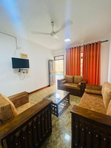Living Room - Fully Furnished Apartment for Long-Term Rental in Colombo 06. Property Code: (CSPL202)