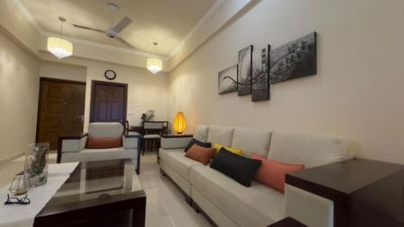 Living Room - Fully Furnished Marine city Apartment for Rent in Dehiwala - EA395