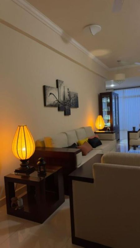 Living Room - Fully Furnished Marine city Apartment for Rent in Dehiwala - EA395