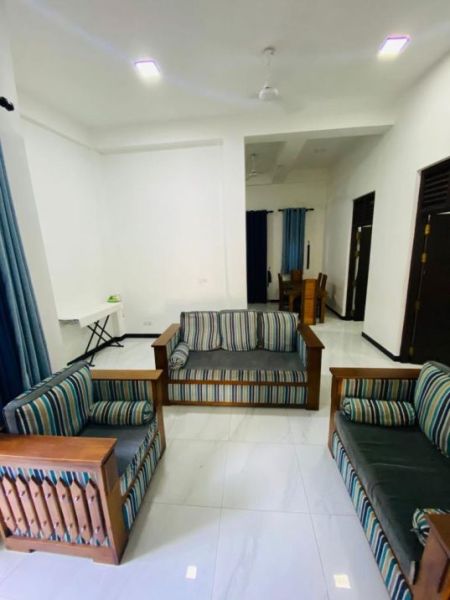 Living Room - 2-Bedroom Fully Furnished Apartment Short-Term Rental in Dehiwala. (Property Code: CSMG0F)