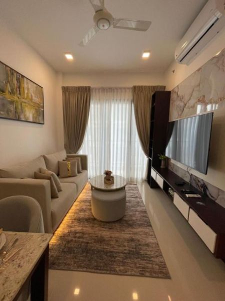 Living Room - Trizen 2 bedrooms fully furnished apartment at Colombo 2 -Rent 