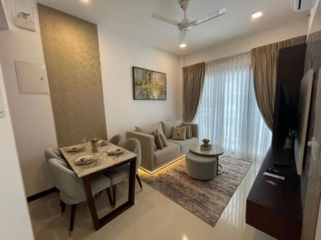 Living Room - Trizen 2 bedrooms fully furnished apartment at Colombo 2 -Rent 