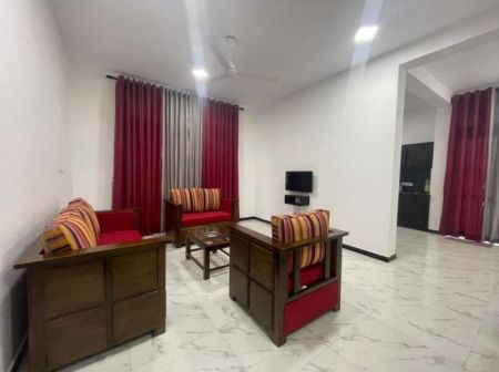 Living Room - 2-Bedroom Fully Furnished Apartment for Long-Term Rental in Dehiwala. (Property Code: CSM301)