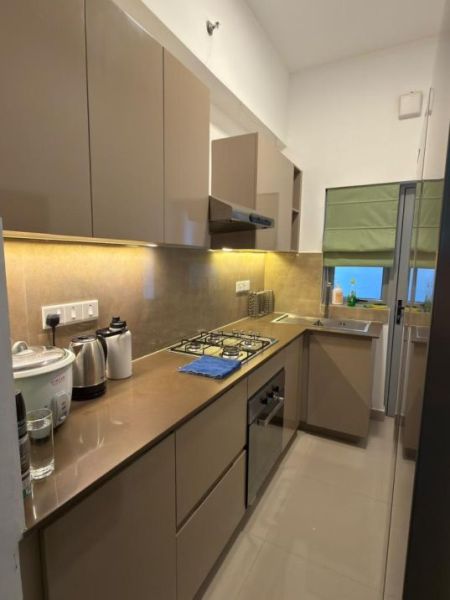 Kitchen - Canterbury/Full Golf Course views/ground floor/03beds/furnished/for sale in Piliyandala.