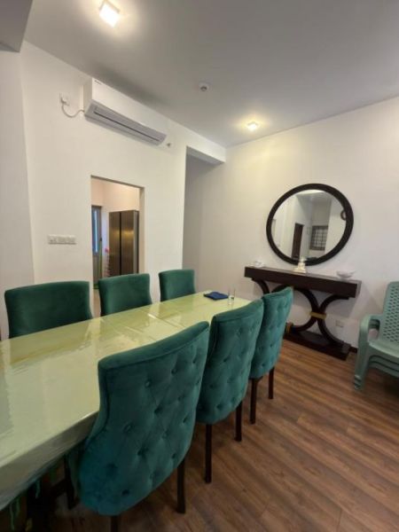 Dining room - Canterbury/Full Golf Course views/ground floor/03beds/furnished/for sale in Piliyandala.