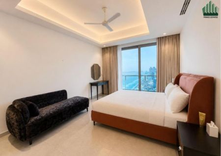 Bedroom - Turkish & Italian Furnished 3BR Above 40th Floor – Panoramic Sea Views, Ready to Move In Today | The Address 606