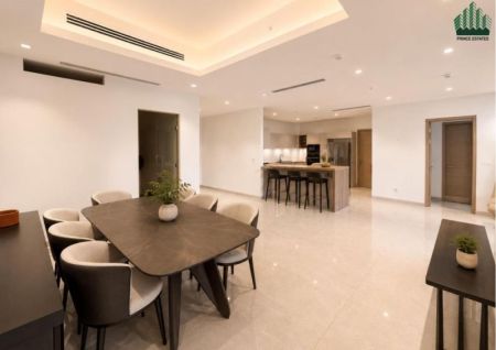 Dining room - Turkish & Italian Furnished 3BR Above 40th Floor – Panoramic Sea Views, Ready to Move In Today | The Address 606