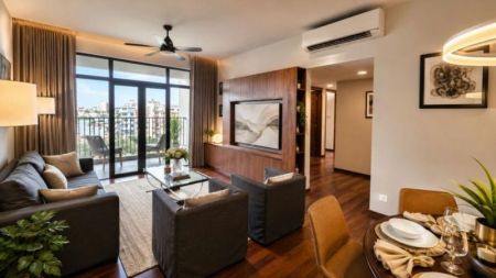 Living Room - Havelock City - 03 Bedroom Furnished Apartment for Sale in Colombo 05 (A6187)-SOLD