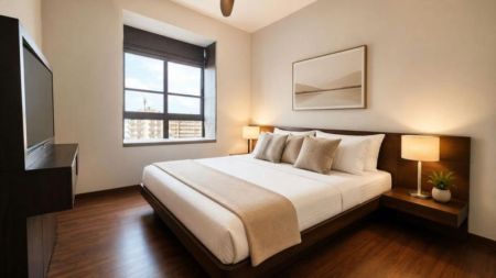 Bedroom - Havelock City - 03 Bedroom Furnished Apartment for Sale in Colombo 05 (A6187)-SOLD