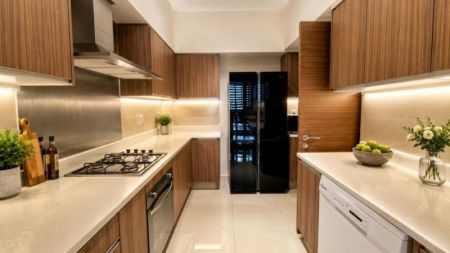 Kitchen - Havelock City - 03 Bedroom Furnished Apartment for Sale in Colombo 05 (A6187)-SOLD