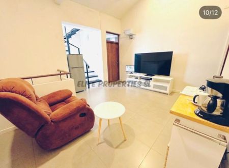 Living Room - A modern 4-bedroom, 3-bathroom commercial/residential house located on a quiet lane 