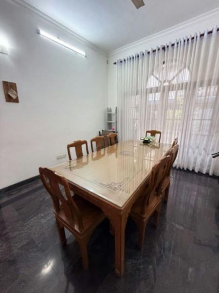 Dining room - 05 Bedroom Furnished 02 Storied House for Rent in Rajagiriya (A6304)