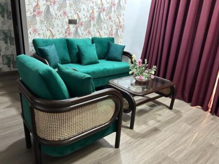 Living Room - 2 Bedroom Fully Furnished Apartment for Rent - Kahathuduwa, Canterbury Golf Resort | LKR 160,000 Per Month (EM841)
