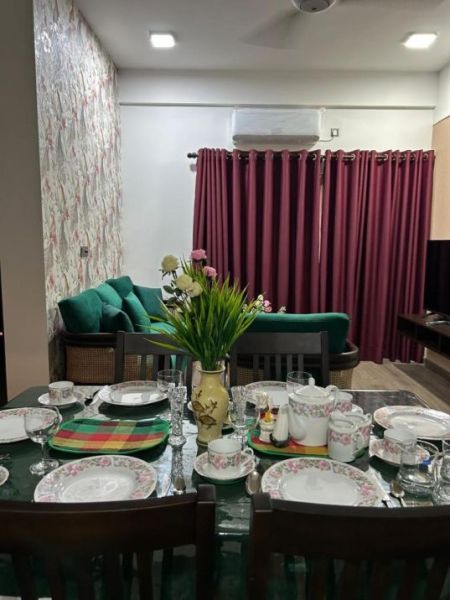Living Room - 2 Bedroom Fully Furnished Apartment for Rent - Kahathuduwa, Canterbury Golf Resort | LKR 160,000 Per Month (EM841)