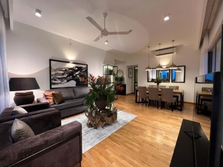 Living Room - 447 Luna 02 Bedroom Furnished Higher Floor Apartment for rent in Colombo 3 