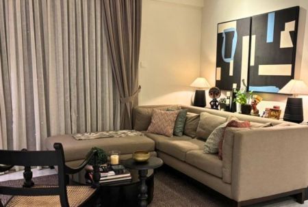 Living Room - Capital Heights - 3 Bedroom Furnished Apartment For Rent | Rajagiriya | EK-1500