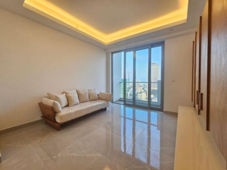 Living Room - Luxury 2 Bedroom Sea View Apartment for Rent at 606 The Address – Colombo 03