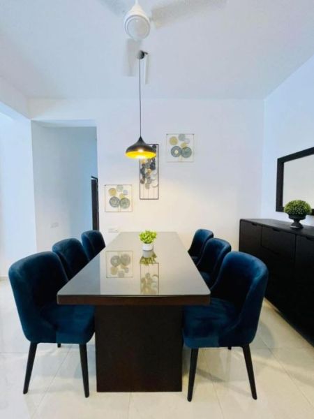 Dining room - Iconic  Galaxy 2 bedrooms furnished apartment rent - Rajajgiriya 