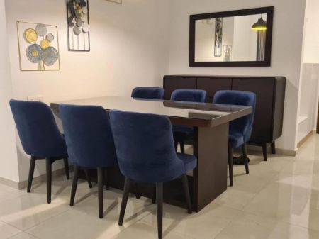 Dining room - Fully Furnished 2-Bedroom Apartment for Rent at Iconic Galaxy / LKR 310,000 Monthly (EM009AM)