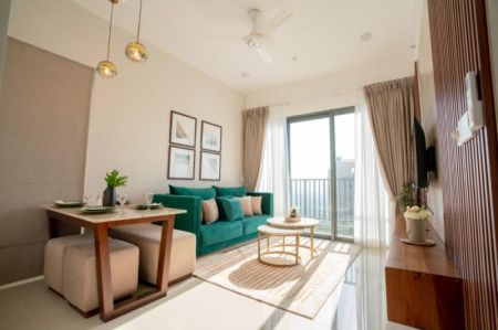Living Room - Luxury 2BR Apartment for Sale | Tri-Zen Residencies, Colombo 02