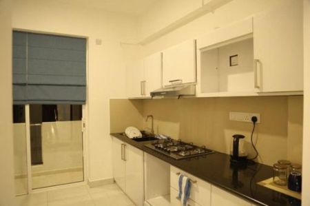 Kitchen - 3 Bedroom Spacious Duplex Apartment for Rent - Colombo 6, The Wonder Residencies | LKR 400,000 Per Month (EM867)