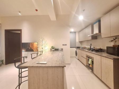 Kitchen - Aquaria 2 bedrooms furnished apartment for rent -Colombo 5