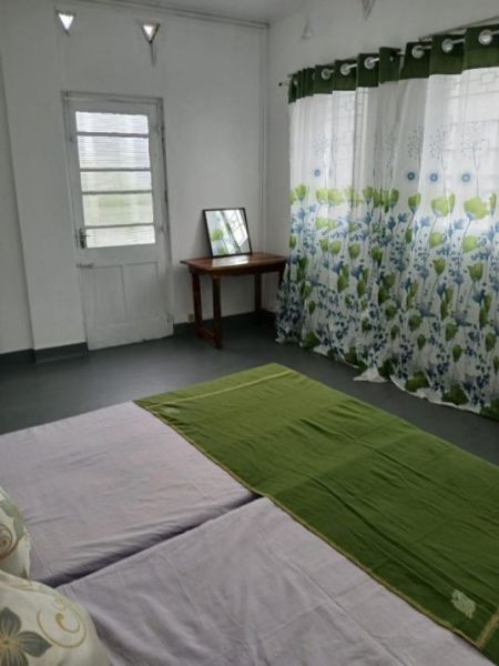 Bedroom - 2BR Furnished Upstairs House for Rent in Moratuwa | LKR 100,000/Month (HS4743) 