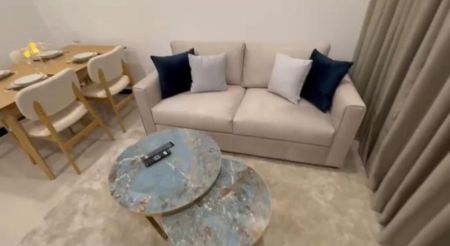 Living Room - Fully Furnished Apartment for Rent – Trizen Residences, Colombo 02