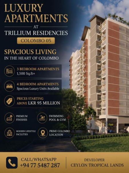 Exterior - Luxury Apartments at Trillium Residencies | Colombo 05