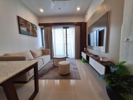 Living Room - Trizen 2 bedrooms furnished apartment at Colombo 2 rent 