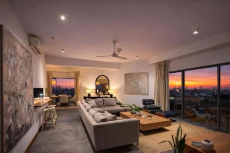 Living Room - Luxury 3-Bedroom Penthouse | 2,190 Sq.Ft. | 77 on Fourth Residencies, Nawala
