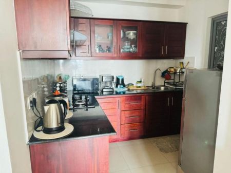 Kitchen - Oval View Residencies/ Furnished Apartment/for/ rent@ / Colombo 08