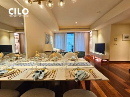 Dining room - Cinnamon life 2 bedrooms furnished apartment at Colombo 2 immediately rent 