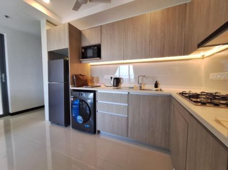 Kitchen - 2 bedrooms fully furnished apartment at Trizen Colombo 2 rent 