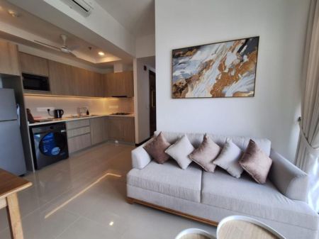 Living Room - 2 bedrooms fully furnished apartment at Trizen Colombo 2 rent 