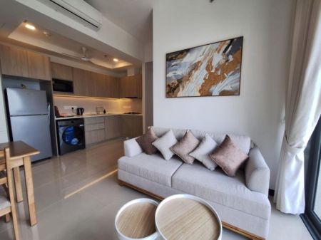 Living Room - 2 bedrooms fully furnished apartment at Trizen Colombo 2 rent 