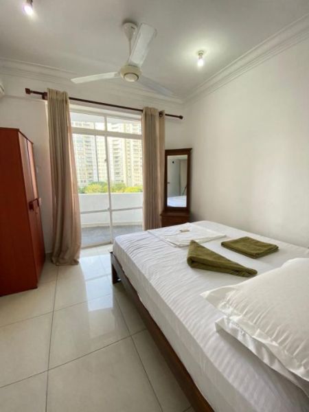 Bedroom - 3BHK  Fully Furnished Apartment Short-Term Rental in Colombo-05. (CSMP601)