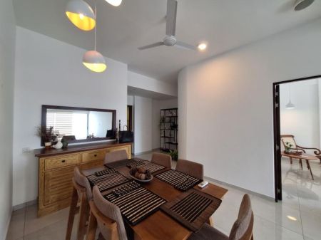 Dining room - iconic Galaxy 3 bedrooms furnished apartment at highest category for sale - Rajajgiriya 