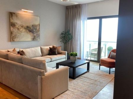 Living Room - 447Luna tower 3 bedrooms furnished apartment at Colombo 2 rent 
