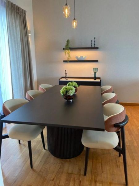 Dining room - 447Luna tower 3 bedrooms furnished apartment at Colombo 2 rent 
