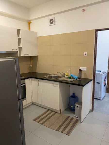 Kitchen - Short term Iconic Galaxy Residencies Apartment for rent in Rajagiriya 