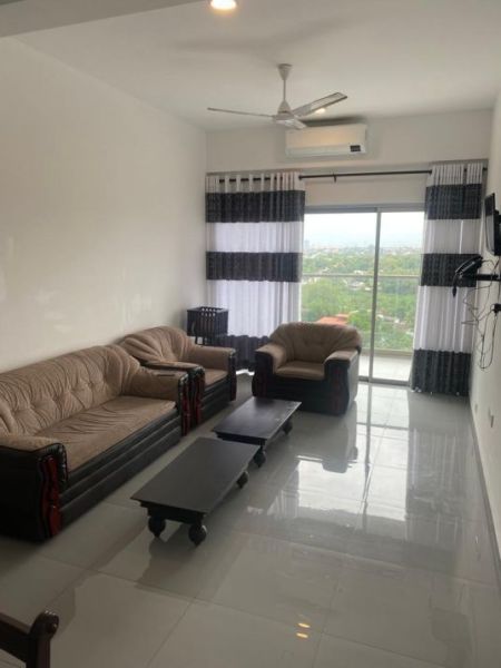 Living Room - Short term Iconic Galaxy Residencies Apartment for rent in Rajagiriya 