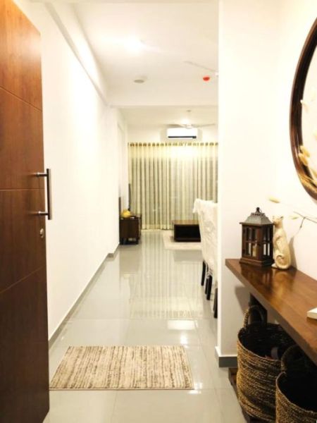 Living Room - Fully Furnished 2-Bedroom Apartment for Sale at Iconic Galaxy, Rajagiriya