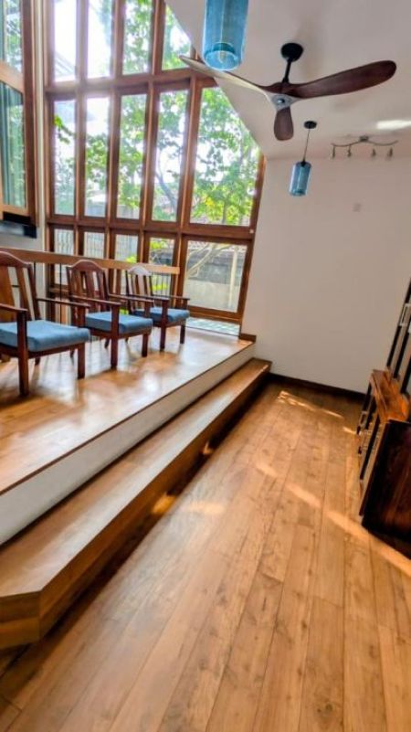 Living Room - 6BR Architect-Designed House for Rent in Borella | Monthly Rent USD 3,700 (HS4767)