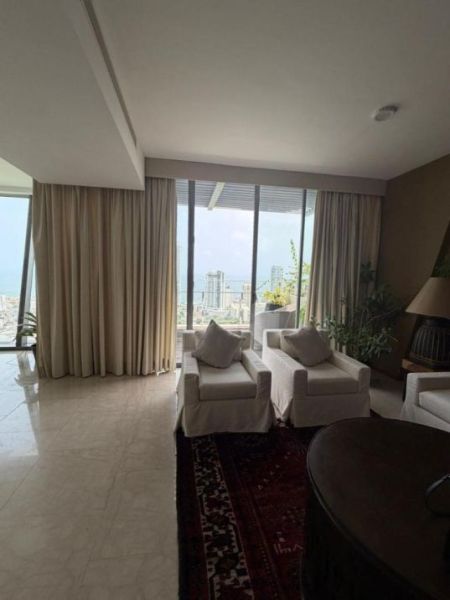 Living Room - Luxury 4-Bedroom Apartment for Rent – Altair Residences, Sloping tower, Colombo 02