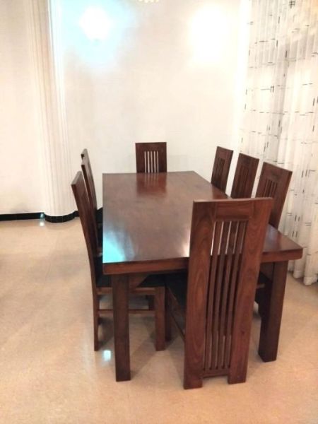 Dining room - Fully Furnished 4-Bedroom House for Rent in Akuregoda, Battaramulla