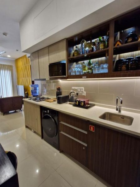 Kitchen - Trizen 1 BR Higher Floor Fully Furnished Apartment for Sale 