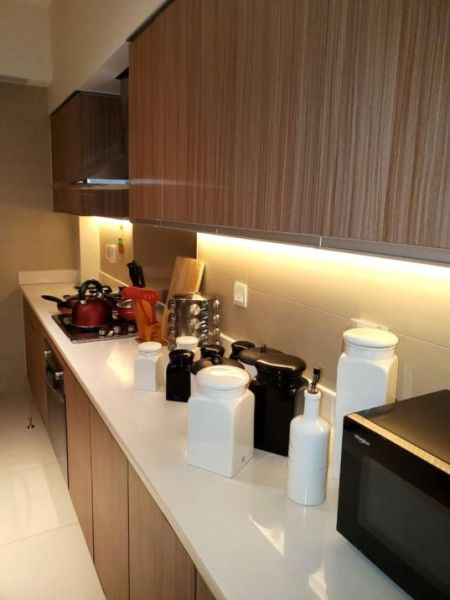 Kitchen - Fully Furnished 3-Bedroom Apartment for Sale – Peterson Tower, Havelock City, Colombo 05