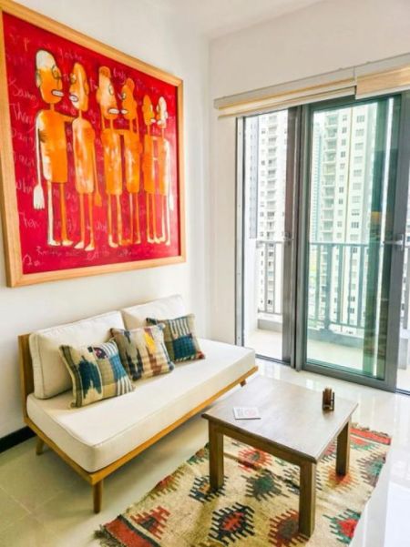 Living Room - Tri-Zen - 01 Bedroom Furnished Apartment for Rent in Colombo 02 (A6334)